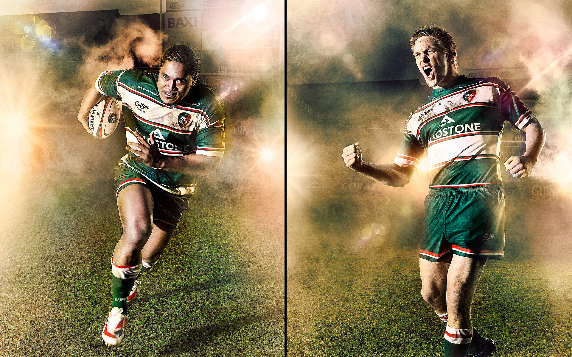 Alesana Tuilagi & Lewis Moody Leicester Tigers ©S Derviller